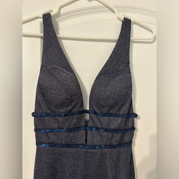 Mac Duggal Purple Long Prom Dress - Picture 6 of 7